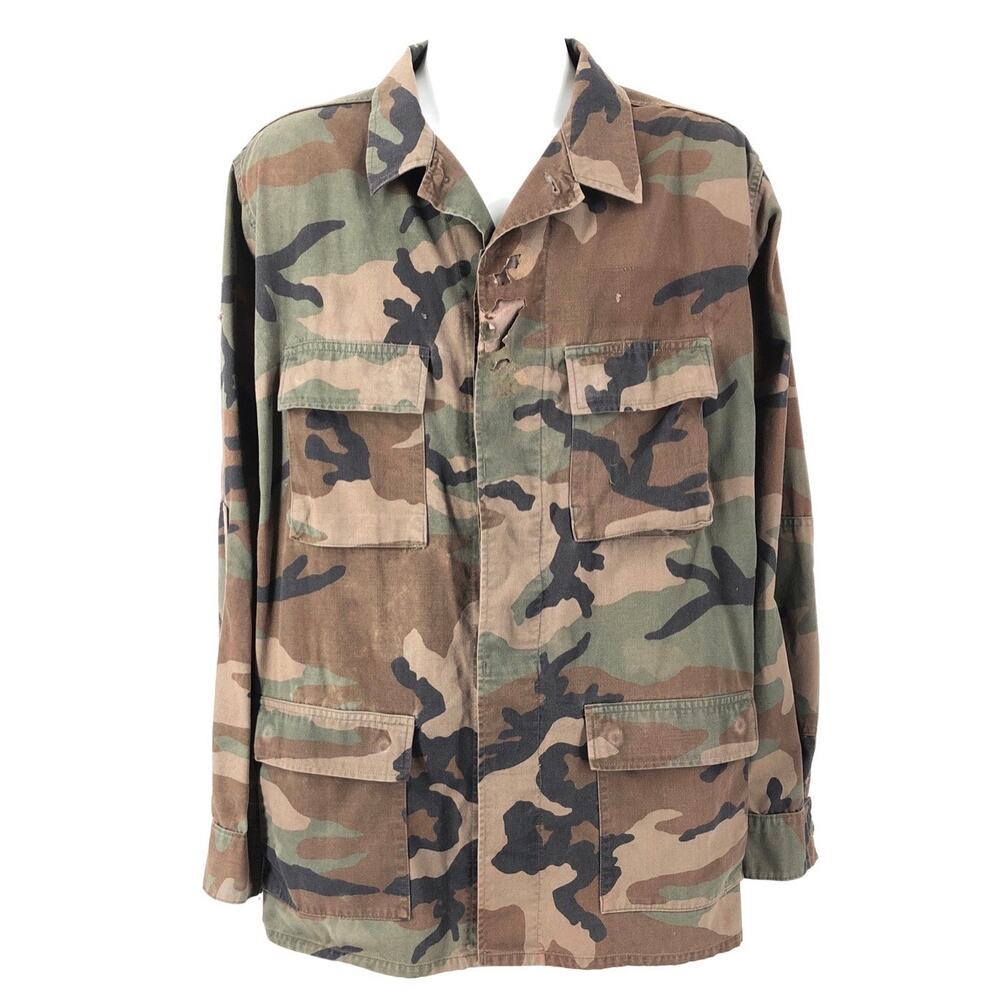90s Military camouflage jacket X Long Tall 1990s vintage